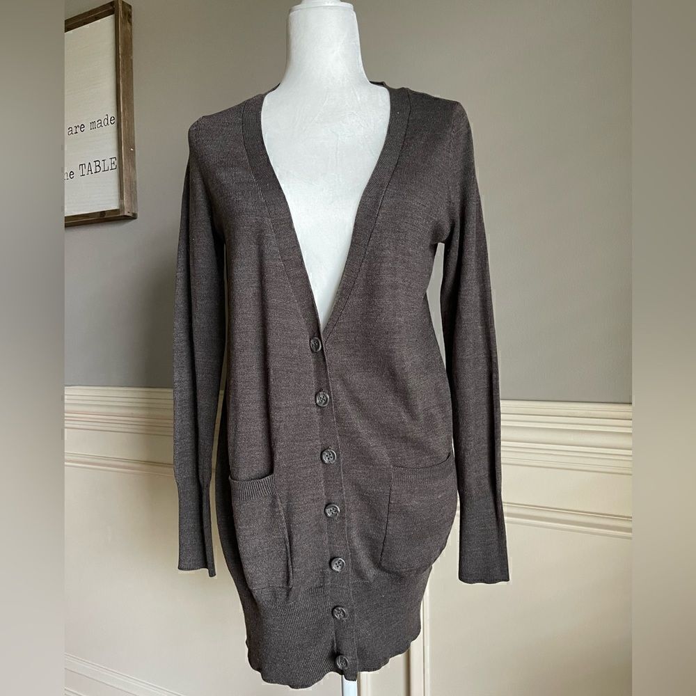 18. H&M Long Button Down Cardigan Size Medium